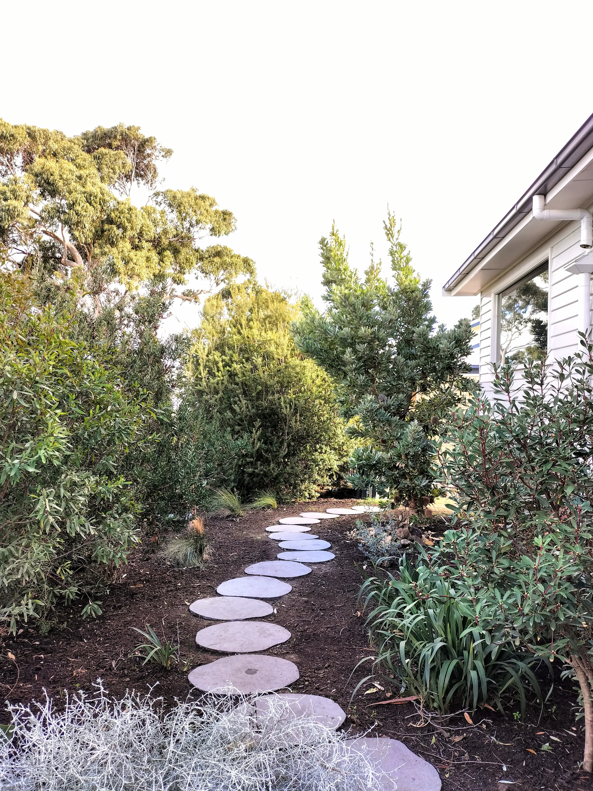Garden path with stepping stones — Hobart